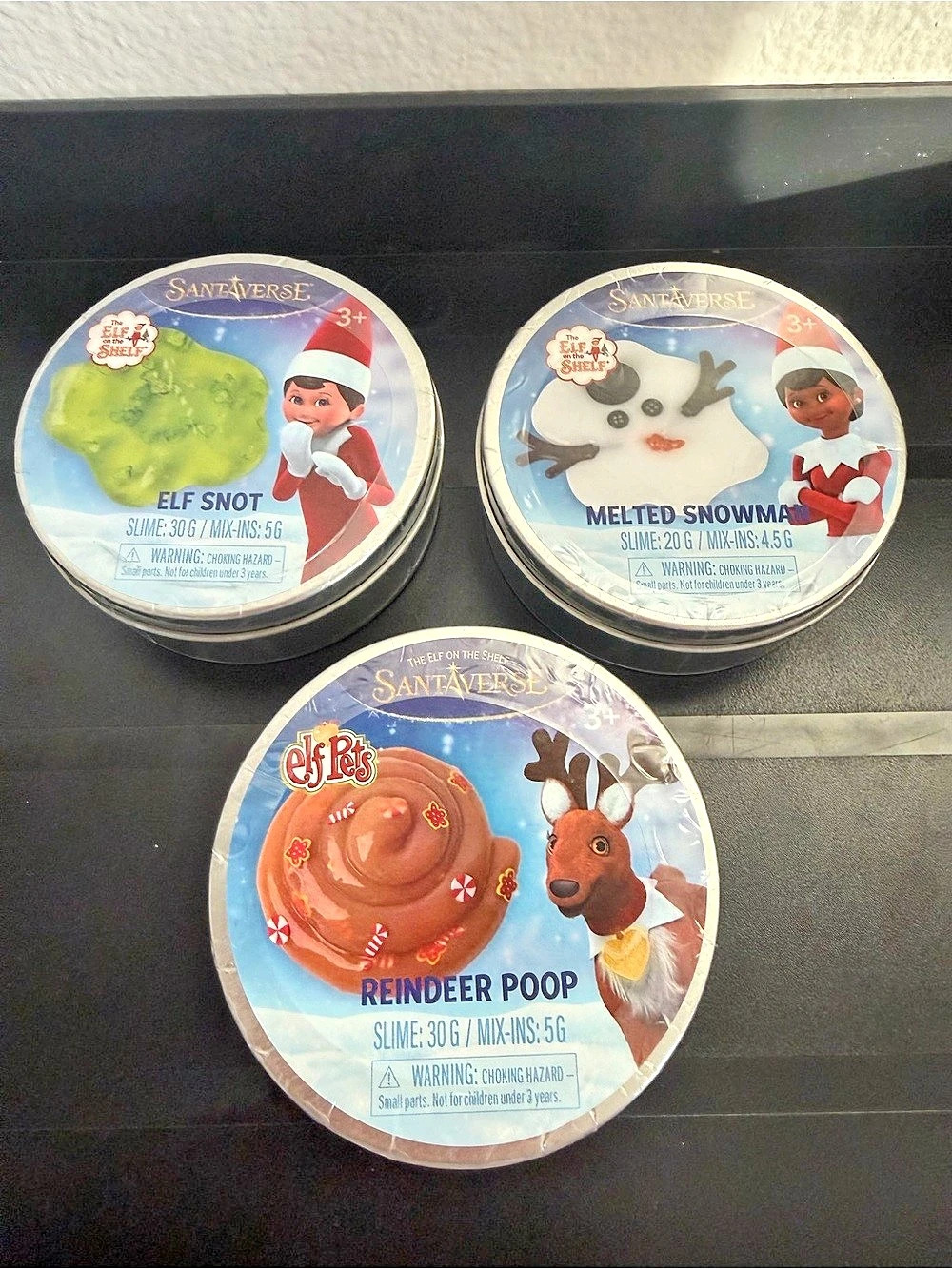 Elf on the Shelf SantaVerse Christmas Slime Set of 3